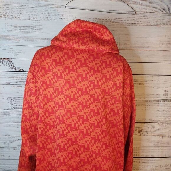 Woman's Under Armour Orange Hoodie Sweater sz Large - Picture 7 of 10